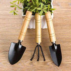 3-Piece Iron Garden Tool Set for Home Gardening