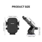 Adjustable Car Phone Holder – Suction Cup Dashboard Mount, Anti-Slip Grip, iPhone & Android