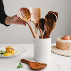 Kitchen set made of natural teak wood