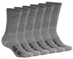 6 Pack: Men's Lightweight Merino Wool Winter Socks