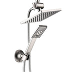 Dual Shower Head-Rain Shower Head with Handheld Shower Set, Diverter