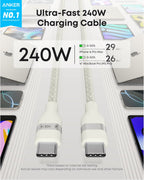 Anker Laptop Power Bank (25K, 165W, Built-In and Retractable Cables)