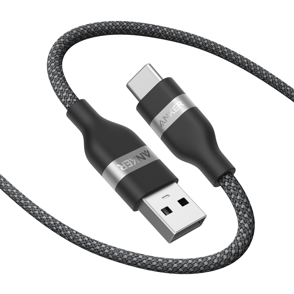 Anker USB-A to USB-C Cable (3 ft / 6 ft, Upcycled-Braided)