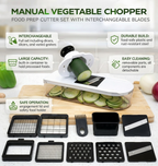 Vegetable Chopper Manual Food Prep Cutter Set