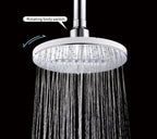 Bright Showers 6.3" 2-Spray Rainfall Shower Head with Adjustable Angles