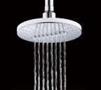 Bright Showers 6.3" 2-Spray Rainfall Shower Head with Adjustable Angles
