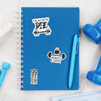 Gym Stickers 45 Pack - Workout Stickers for Water Bottle, Fitness Planner Stickers, Exercise Motivation Stickers - Waterproof Glossy Vinyl Aesthetic Stickers for Laptop, Gym Decor, Fitness Gifts