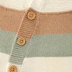 Cosy Striped Knit Baby Romper