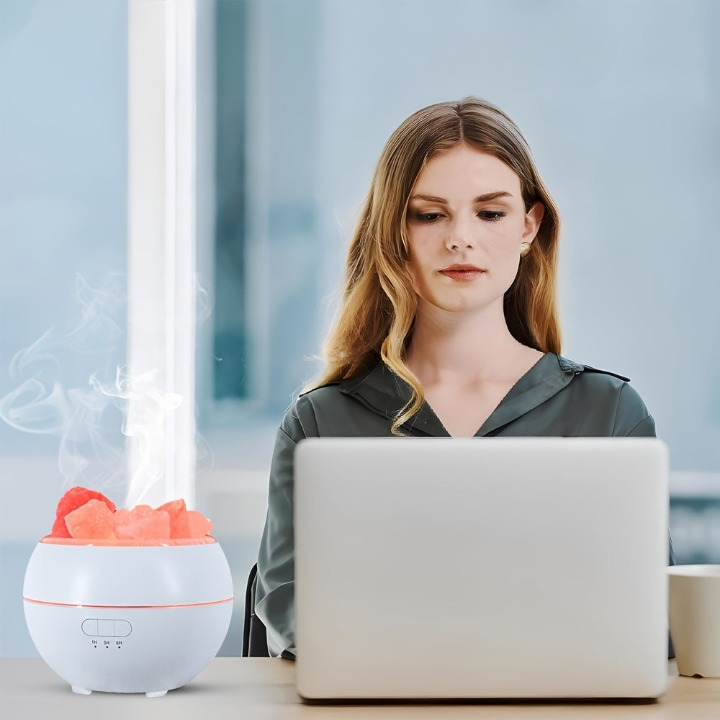3-in-1 Aroma Diffuser with Salt Lamp