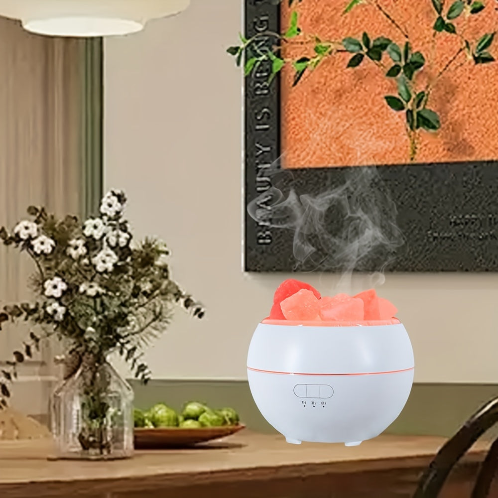 3-in-1 Aroma Diffuser with Salt Lamp