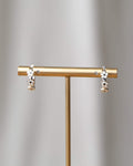 Silver In Bloom Huggie Hoop