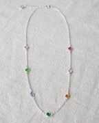 Silver Pop of Color Necklace