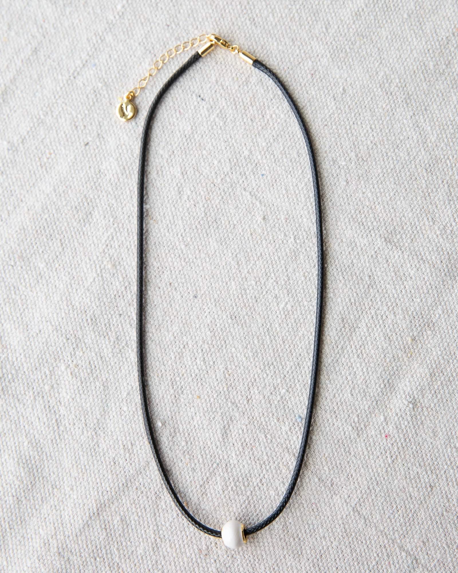 Pearl and Cord Necklace