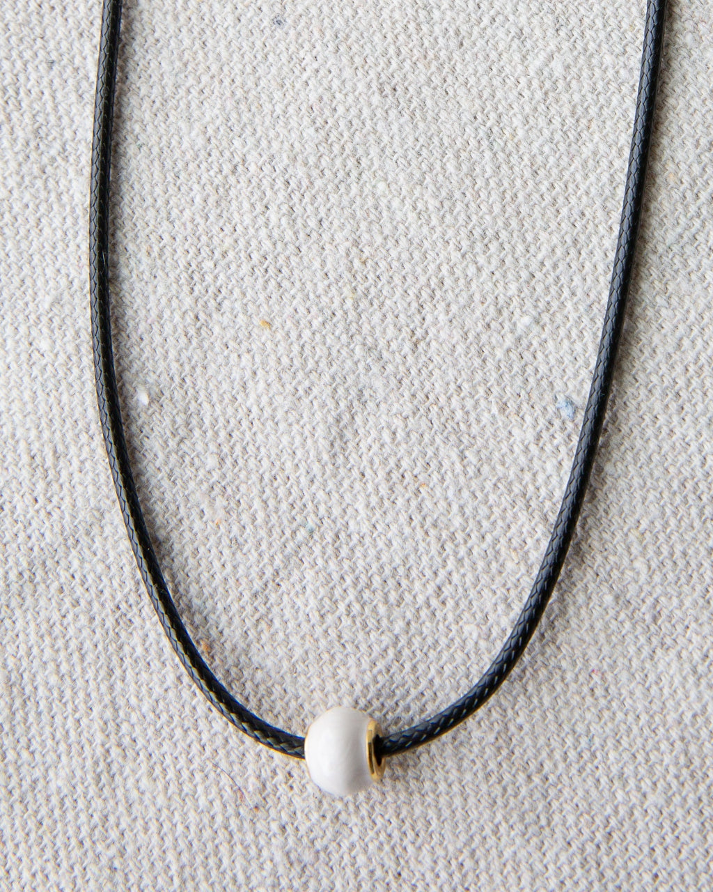 Pearl and Cord Necklace