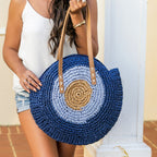 Straw Circle Tote