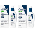 2 Pack CeraVe PM Facial Moisturizing Lotion, Night Cream with Hyaluronic Acid and Niacinamide
