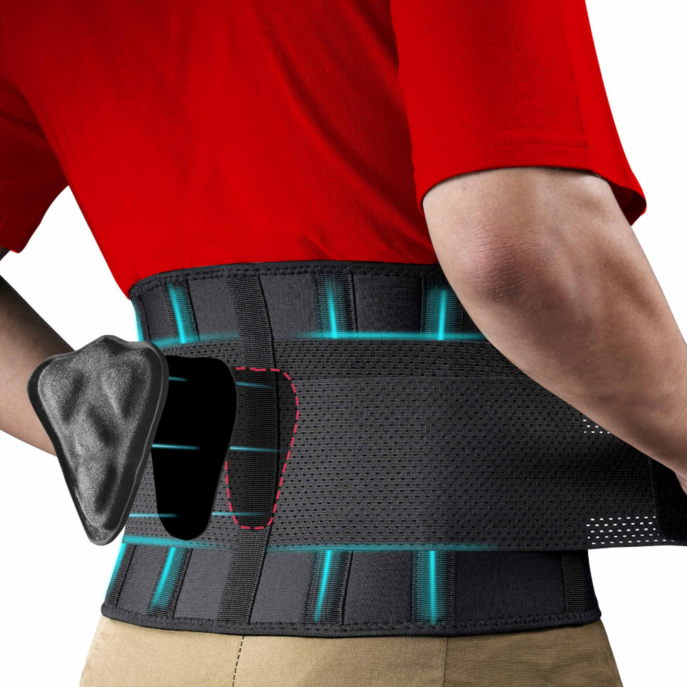 Back Brace Lumbar Support Neoprene Adjustable Pain Relief Belt