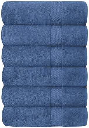 6-Piece Hotel & Spa 100% Cotton Bath Towel Set