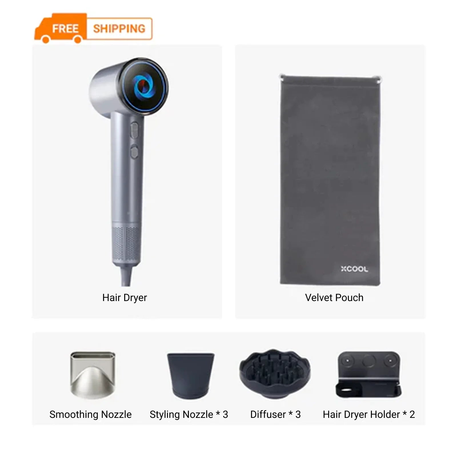 Negative-Ion High-Speed Hair Dryer