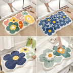 Non-Slip Floral Bath Mat
