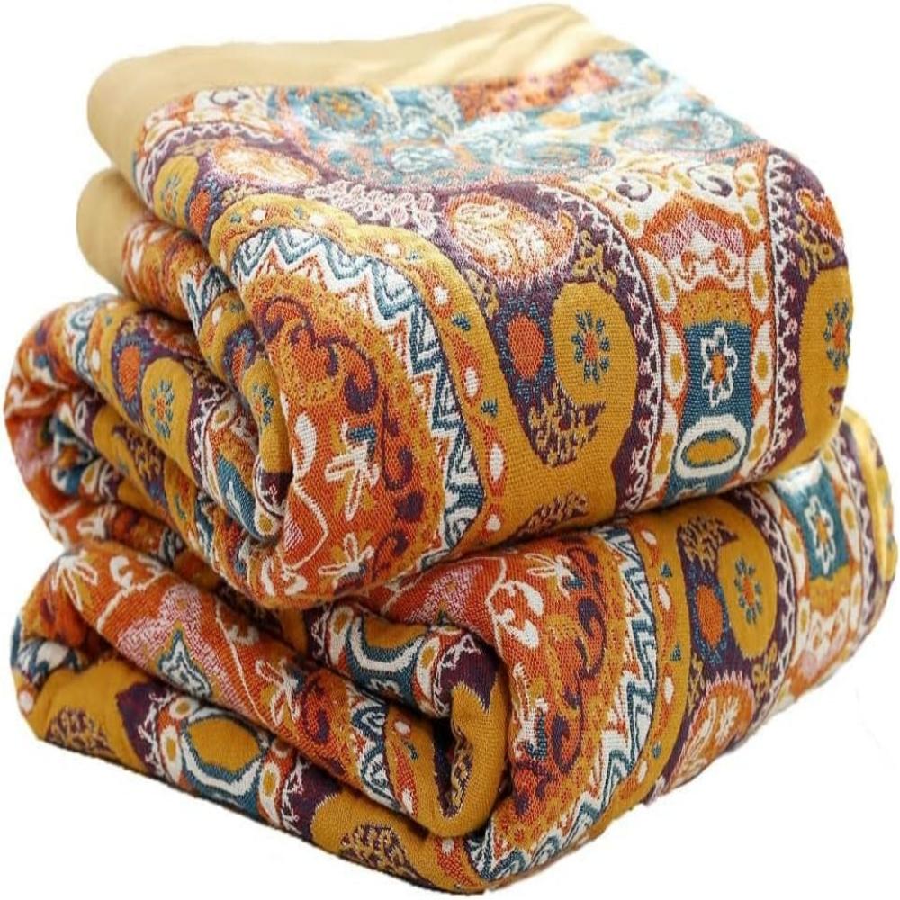 Reversible Boho Throw Blanket