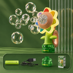 Bubble Machine Flower Bubble Blower Kids Automatic Toy