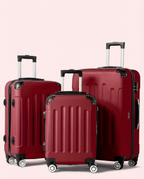 Multi Color - 3PCs Luggage Set 20/24/28 Inch Hard Shell Spinner with TSA Lock