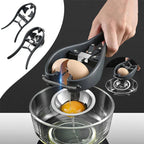 Stainless Steel Egg Cutter with Opening Mechanism