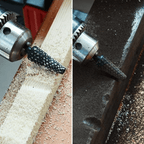 Rotary cutter set for precise wood and metal engraving