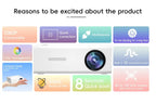 HD 720P - Fast Focus, Portable Projector