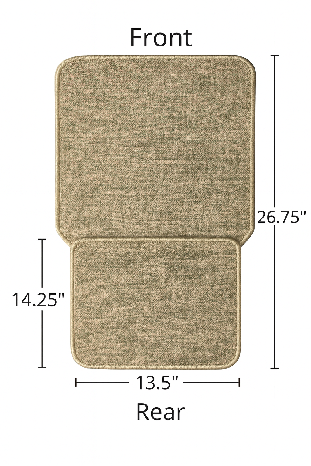 4-Piece Car Floor Mat Set