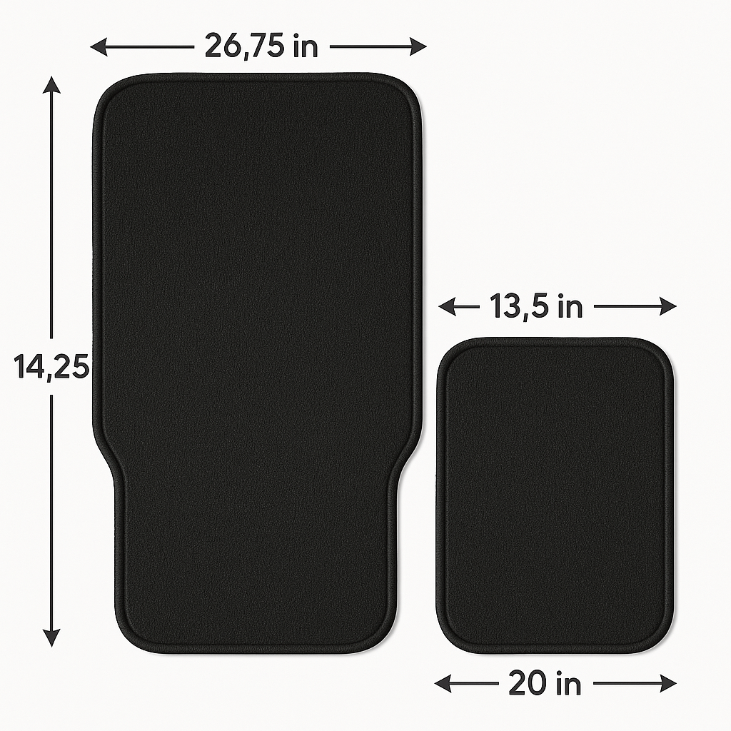 4-Piece Car Floor Mat Set