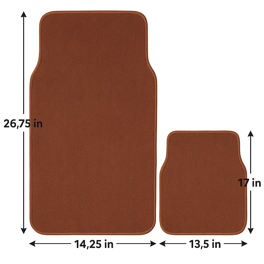 4-Piece Car Floor Mat Set