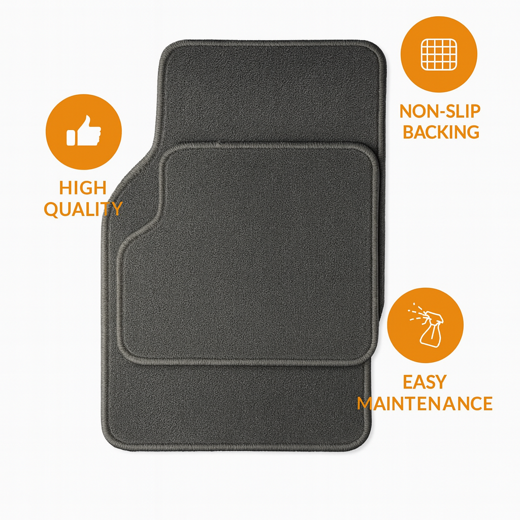 4-Piece Car Floor Mat Set