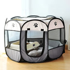 Cat Playpen Foldable Mesh Portable Pet Tent