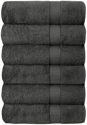 6-Piece Hotel & Spa 100% Cotton Bath Towel Set