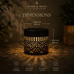 Solar Moroccan Cutout Wall Lanterns | Set of 2