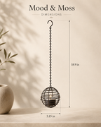 Solar Iron Sphere Lanterns | Set of 4