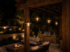 Solar Iron Chandelier Lanterns | Set of 2