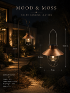Solar Iron Chandelier Lanterns | Set of 2