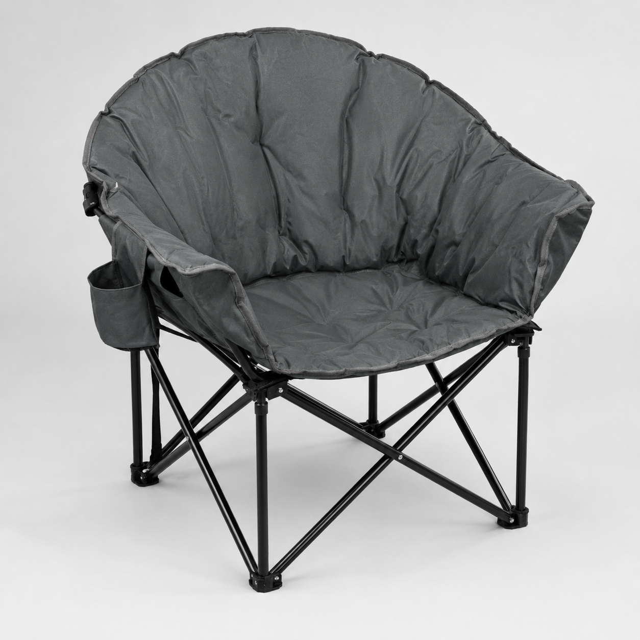 Folding Camping Moon Padded Chair with Carrying Bag