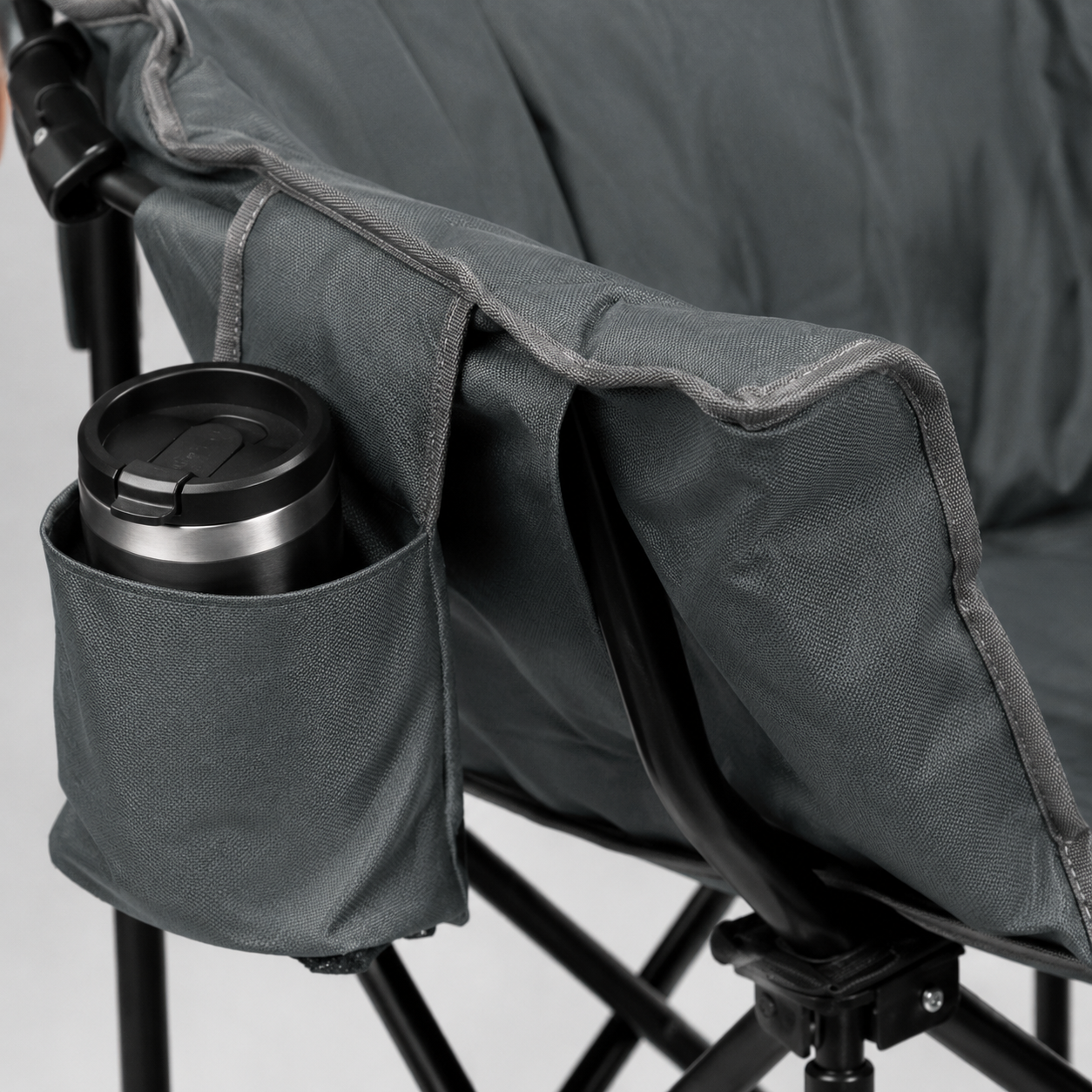 Folding Camping Moon Padded Chair with Carrying Bag