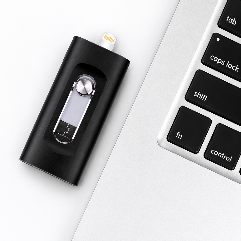 Portable 4-in-1 Memory Stick MFi Certified High Speed Data Transfer Flash Drive