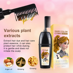 3-in-1 herbal hair coloring comb | Easy hair coloring at home with built-in brush