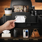 Car Backrest Storage Organizer with Hooks