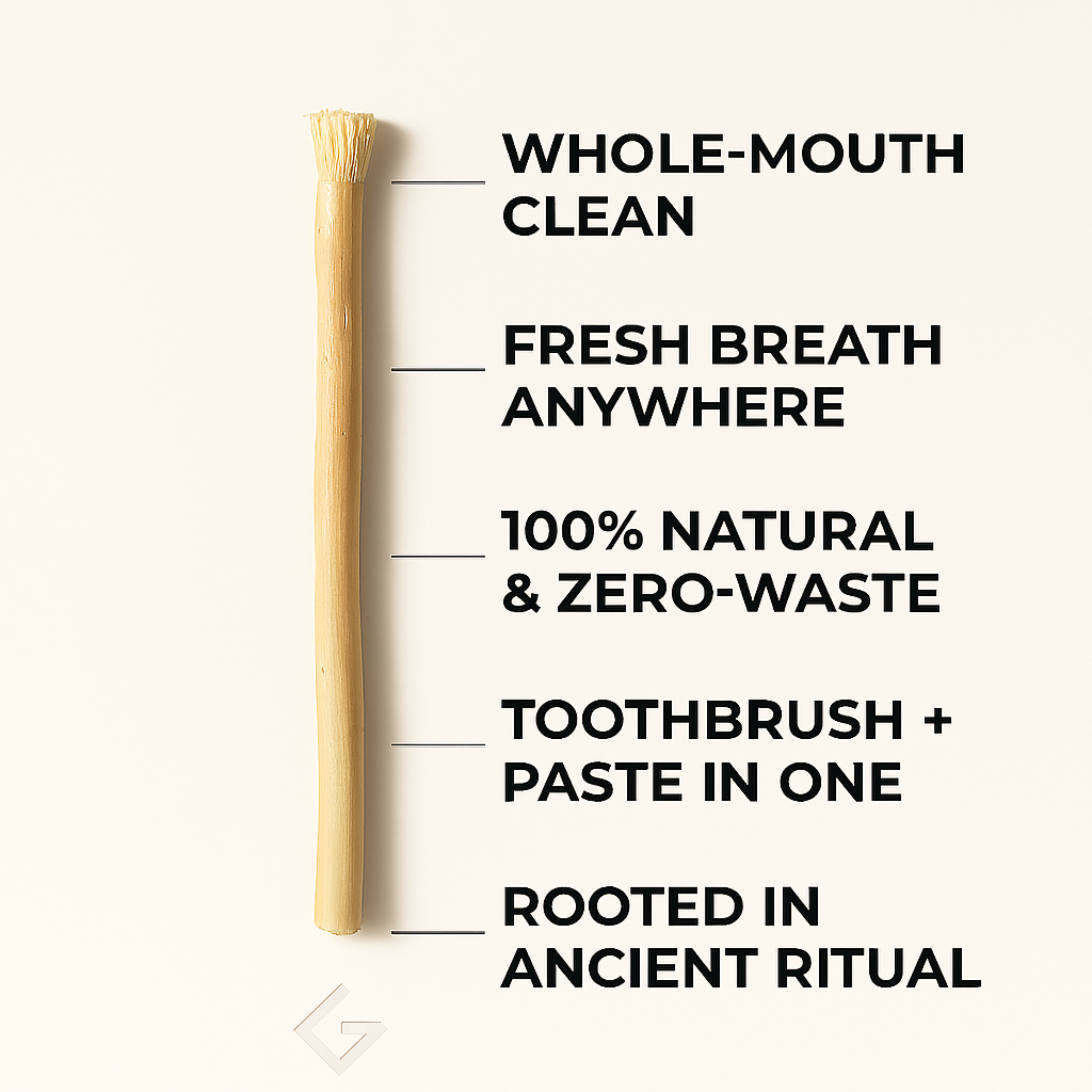Natural Organic Miswak Toothbrush Sticks for Oral Care