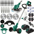 Cordless Electric Lawn Mower 2500W with 2 Batteries & 3 Blades