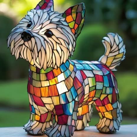 Minimalist Artistic LED Dog Breed Table Lamp
