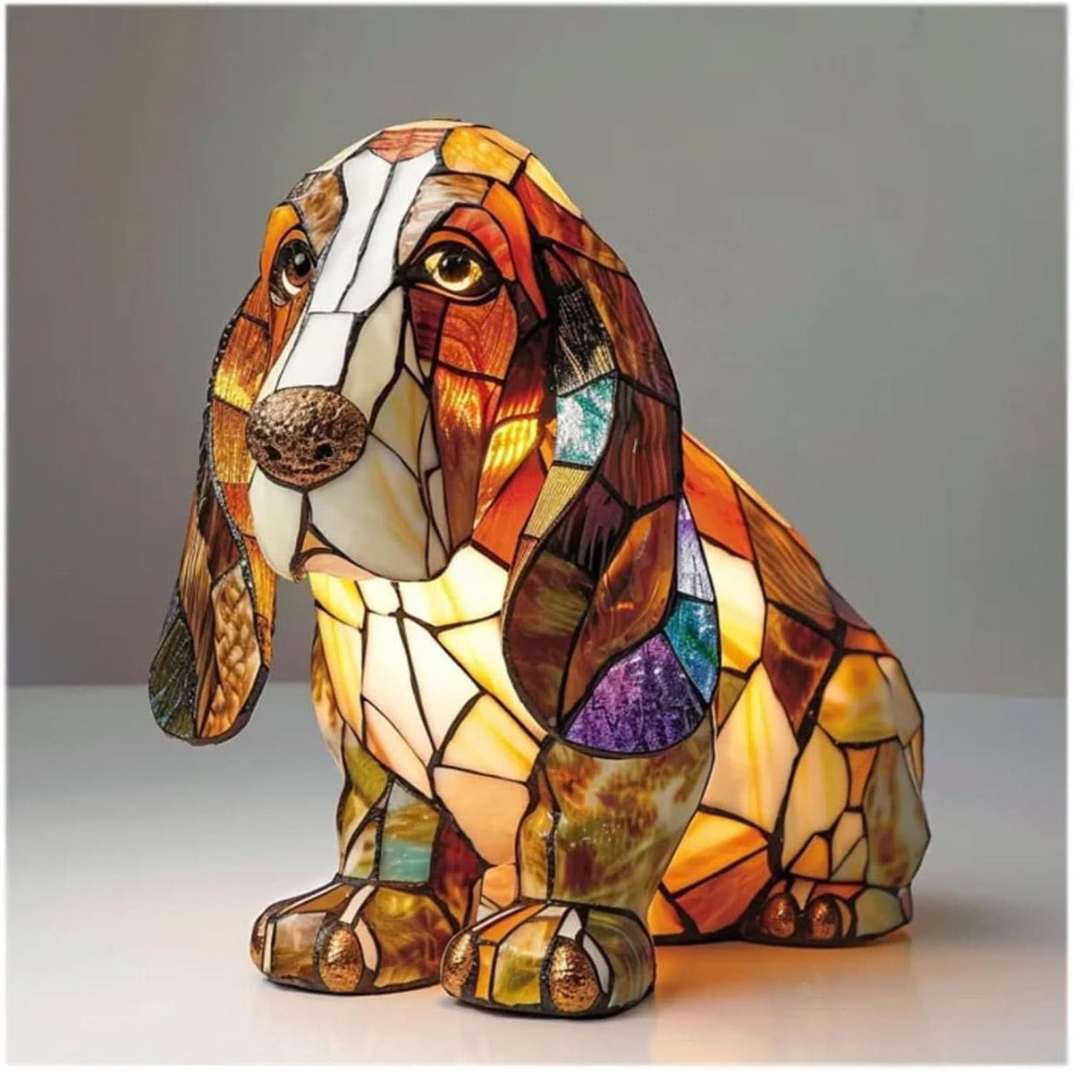 Minimalist Artistic LED Dog Breed Table Lamp