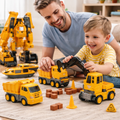 Toy Building Blocks Magnetic Vehicle Set Creative Kids Play